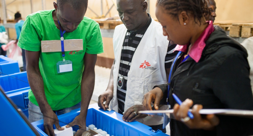 MSF vaccine contre la rougeole à Conakry, Guinée