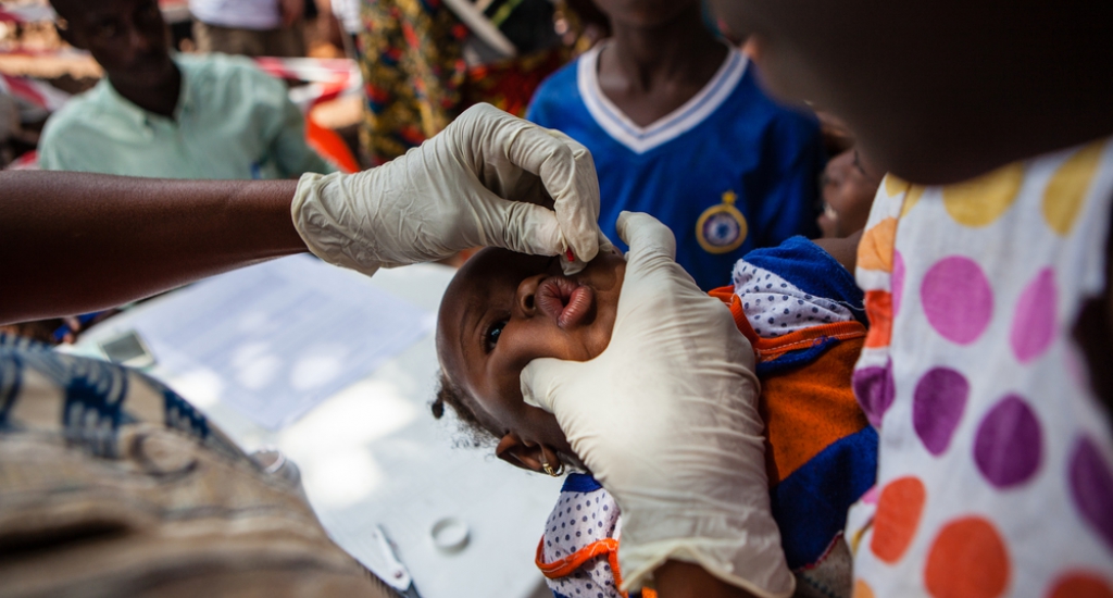 MSF vaccine contre la rougeole à Conakry, Guinée