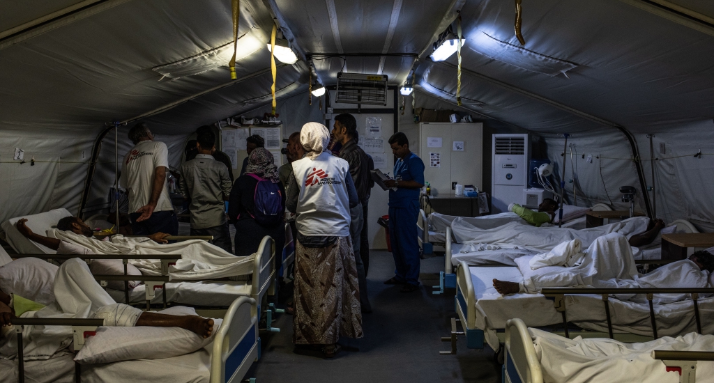 Hôpital de MSF à Mocha. © Agnes Varraine-Leca, décembre 2018